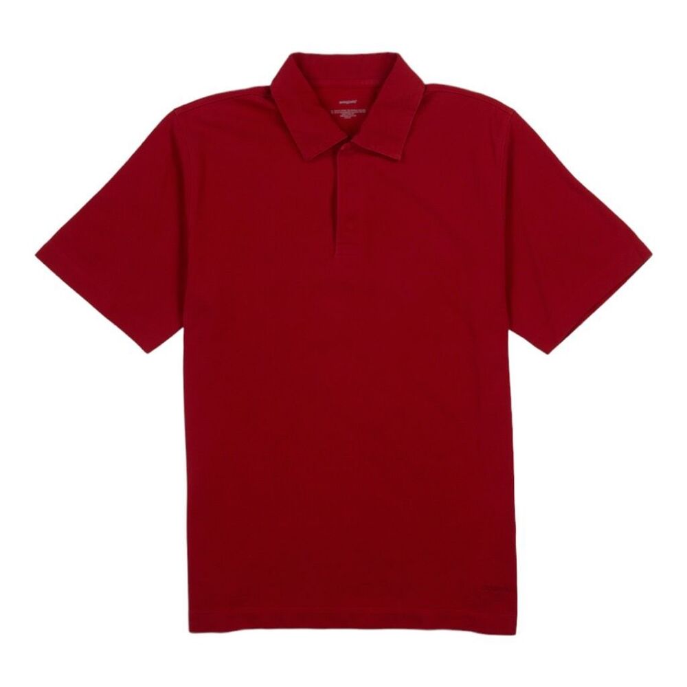 Patagonia Men's Piqué Vitaliti Collared Short Sleeve Polo Shirt Red Size Medium